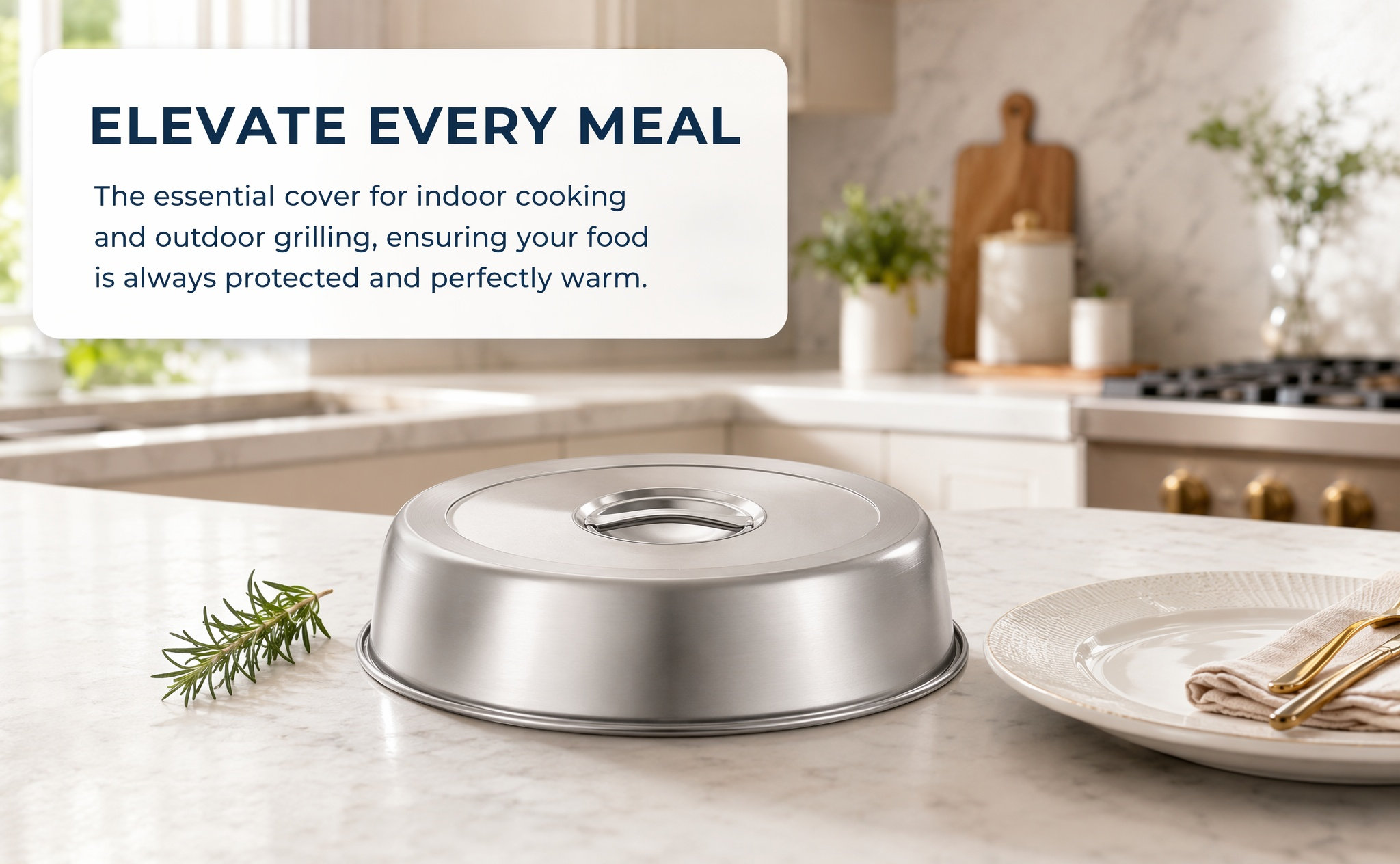 Home Cooking Steak - 2Pcs Stainless Steel Steak Lid Anti-Splash