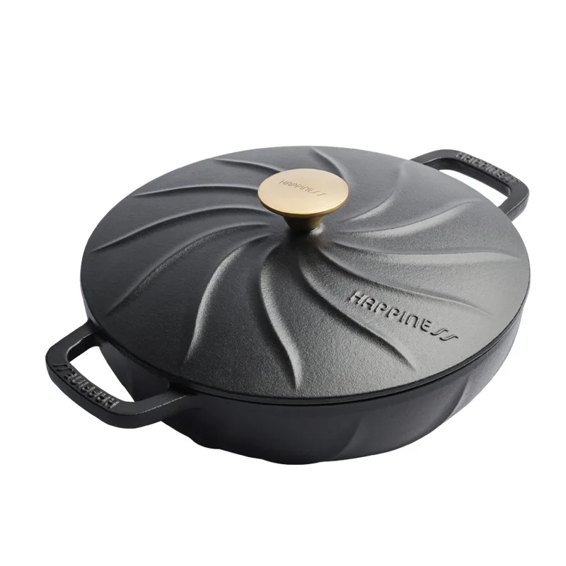 Dutch Oven Enamel - Enamelled Cast Iron Casserole Dish 26cm