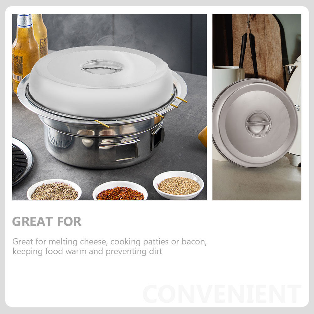 2Pcs Stainless Steel Steak Lid - огляд і ціна Home Cooking Steak