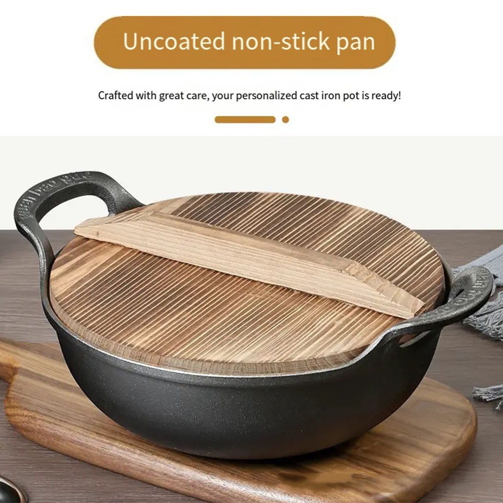 Iron Pot with Lid & Dual Handl - огляд і ціна Dutch Oven Enamel