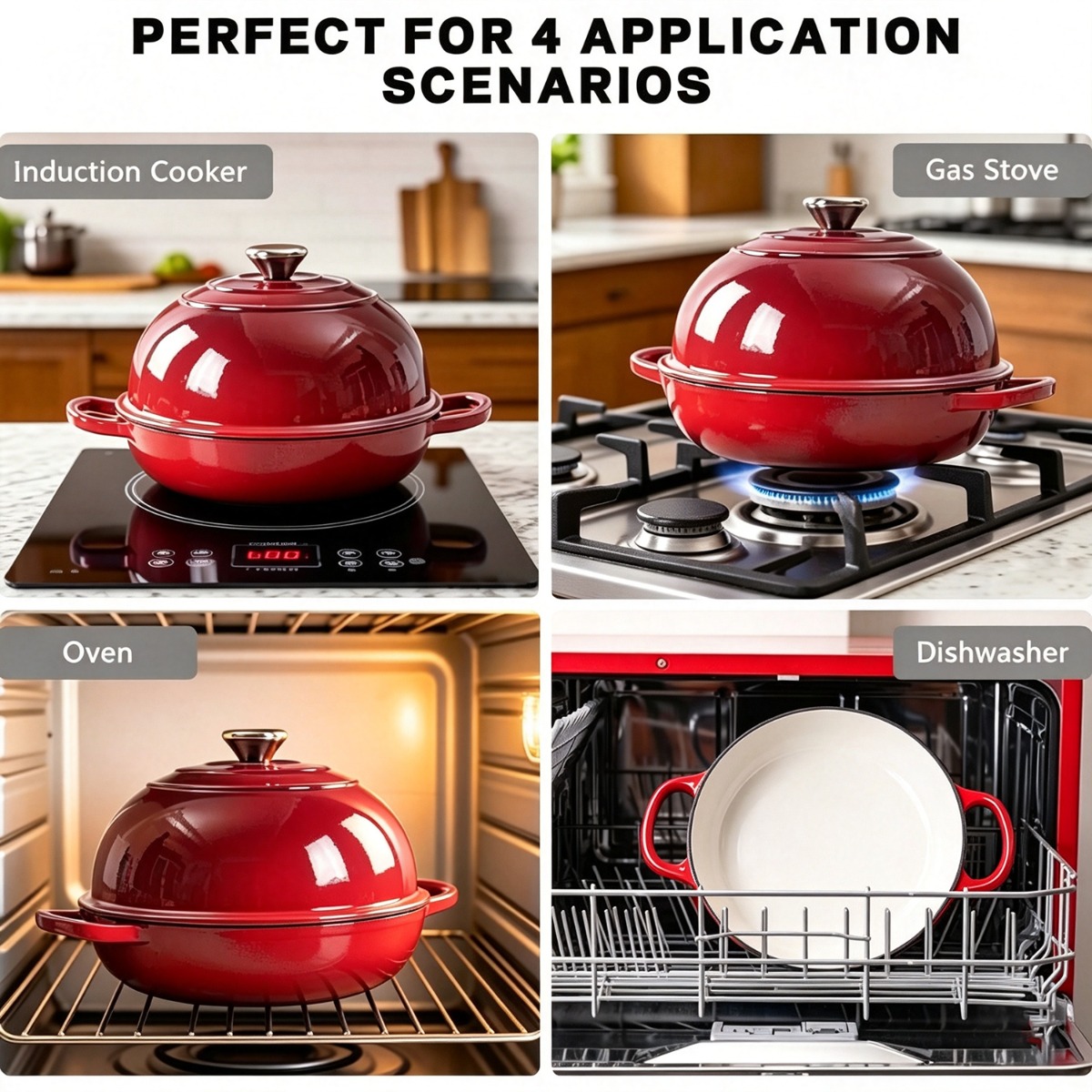 9.5 in Enameled Cast Iron Dutc - огляд і ціна Dutch Oven Enamel