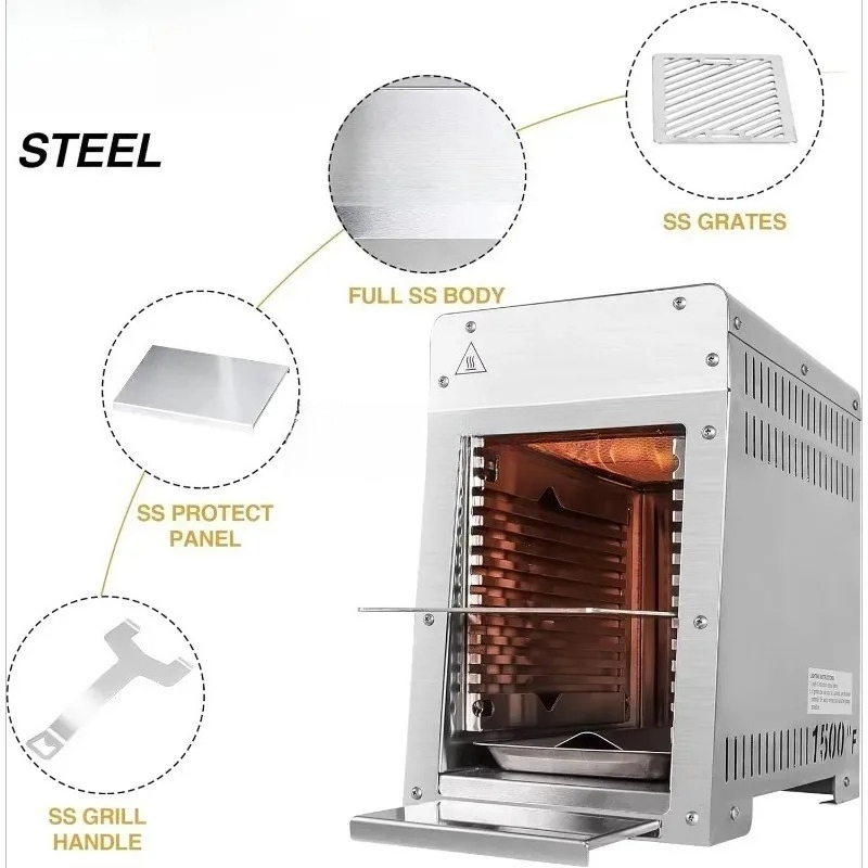 Portable Stainless Steel Gas G - огляд і ціна Home Cooking Steak