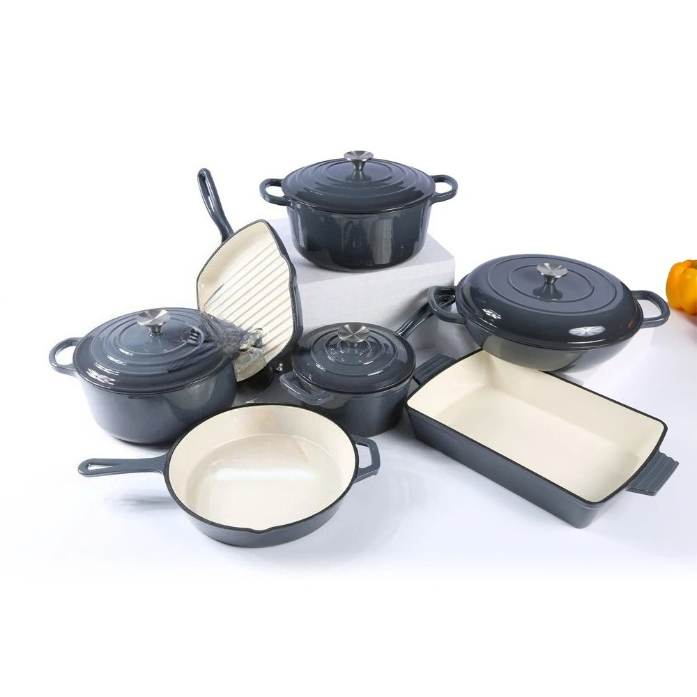 Enamel cast iron cookware set  - огляд і ціна Dutch Oven Enamel