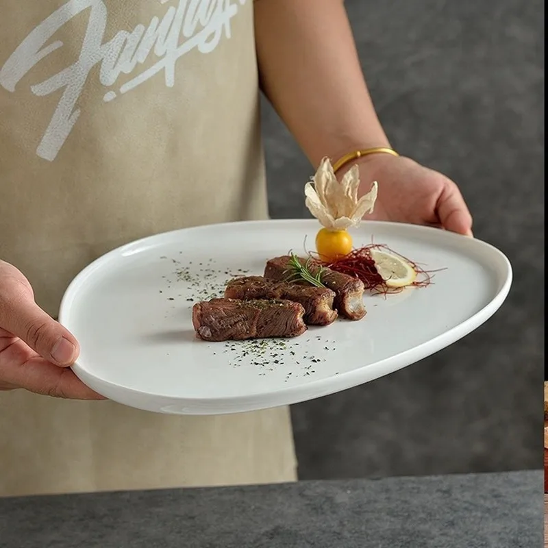 Pure White Triangular Ceramic  - огляд і ціна Home Cooking Steak