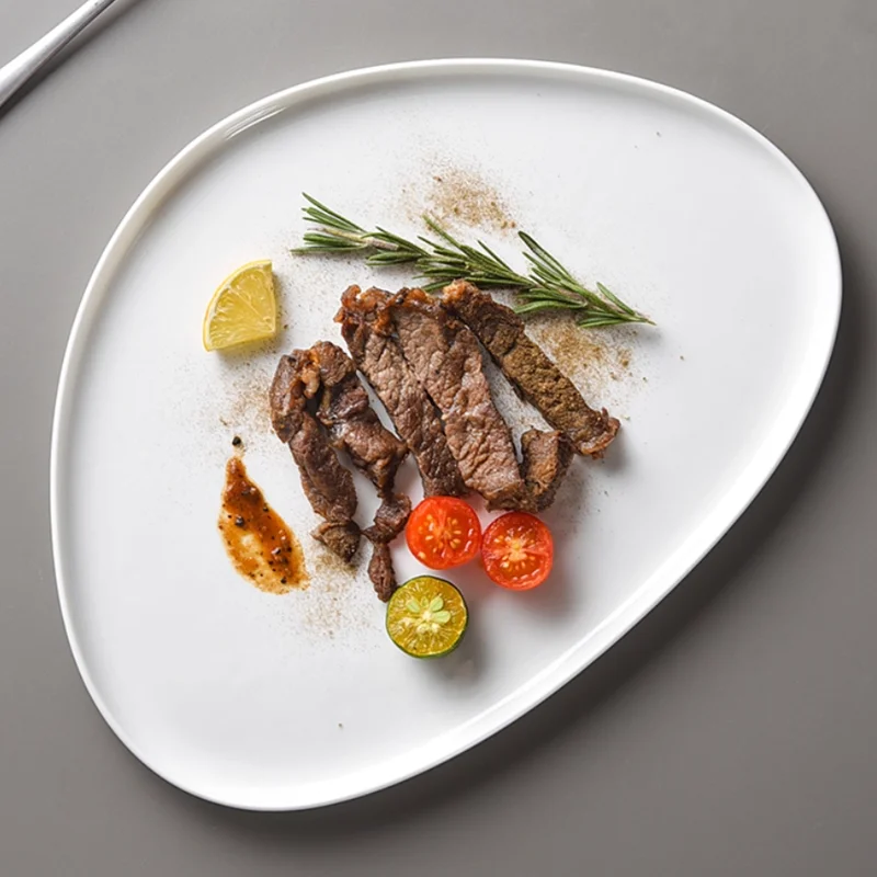 Pure White Triangular Ceramic  - огляд і ціна Home Cooking Steak