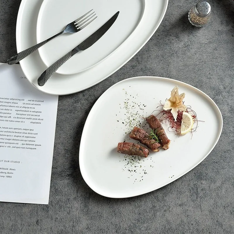 Pure White Triangular Ceramic  - огляд і ціна Home Cooking Steak